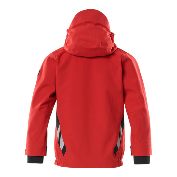 Mascot Hard Shell Jacke Kinder Größe 128 verkehrsrot schwarz geringes Gewicht