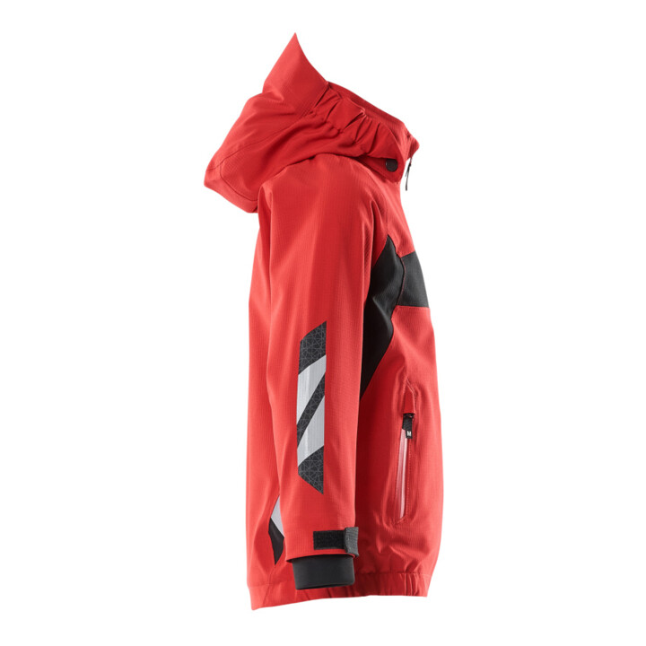 Mascot Hard Shell Jacke Kinder Größe 128 verkehrsrot schwarz geringes Gewicht
