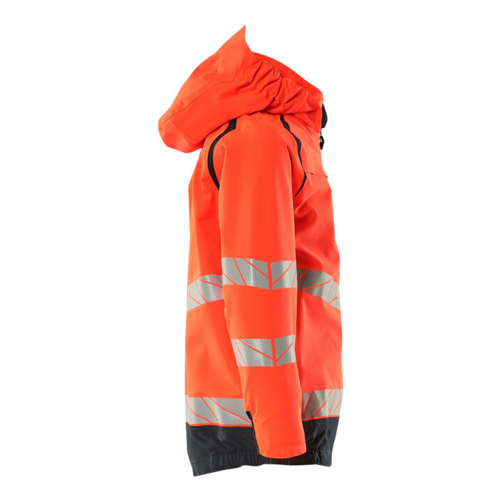 Mascot Hard Shell Jacke Kinder Größe 152 Hi-vis rot/schwarzblau geringes Gewicht