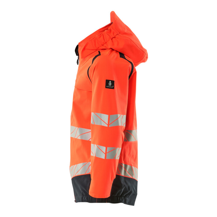 Mascot Hard Shell Jacke Kinder Größe 164 Hi-vis rot/schwarzblau geringes Gewicht
