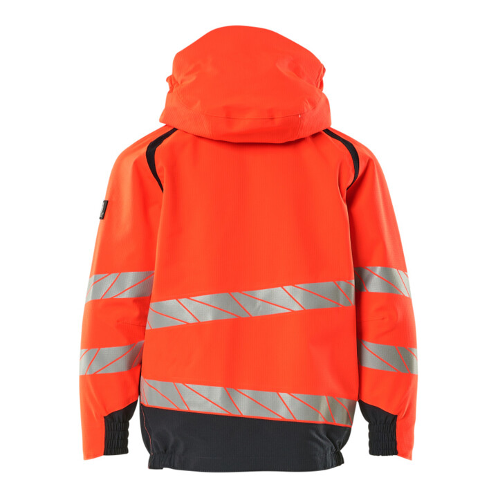 Mascot Hard Shell Jacke Kinder Größe 164 Hi-vis rot/schwarzblau geringes Gewicht