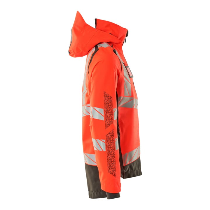 Mascot Hard Shell Jacke L hi-vis rot/dunkelanthrazit leicht gefüttert