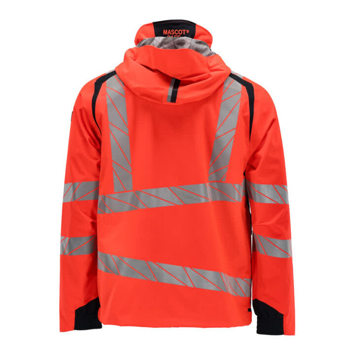 Mascot Hard Shell Jacke L Hi-vis rot schwarzblau
