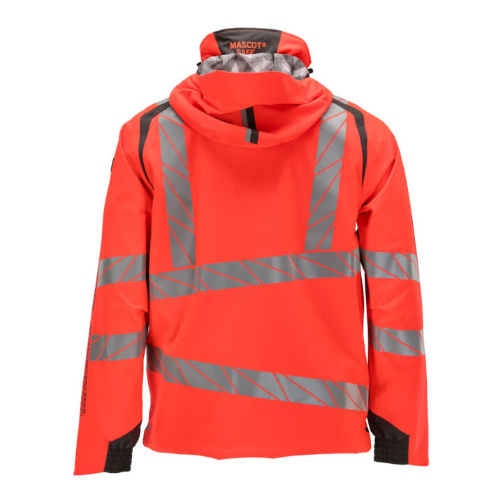 Mascot Hard Shell Jacke M hi-vis rot/dunkelanthrazit leicht gefüttert