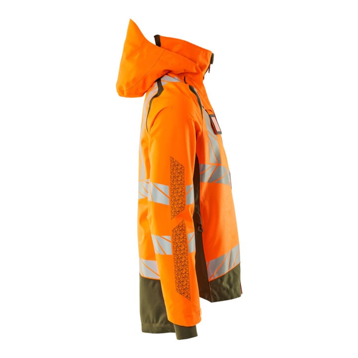 Mascot Hard Shell Jacke mit leichtem Futter XL hi-vis orange/moosgrün