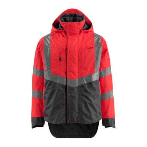 Mascot Harlow Jacke hi-vis rot/dunkelanthrazit