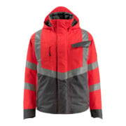 Mascot Hastings Winterjacke hi-vis rot/dunkelanthrazit