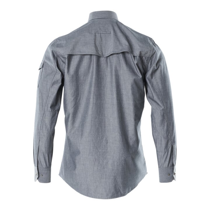 Mascot Hemd Chambray mit Netzfutter 3XL gewaschener dunkler denim