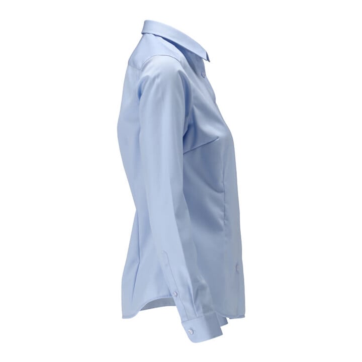 Mascot Hemd Damenbluse moderne Damenpassform Größe 38 hellblau
