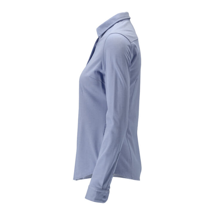 Mascot Hemd Damenbluse moderne Damenpassform Stretch hellblau Größe 42