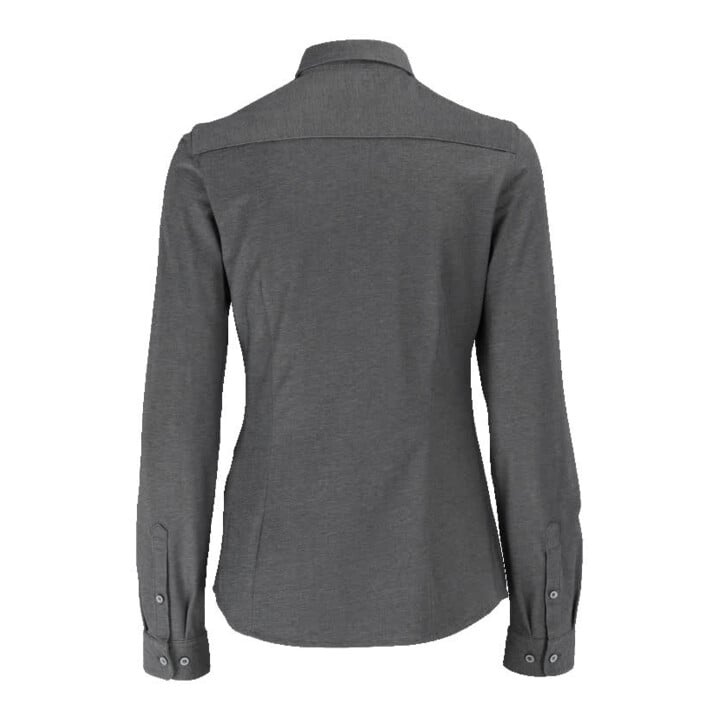 Mascot Hemd Damenbluse Stretch klassische Damenpassform Gr. 44 dunkelanthrazit/hellgrau-meliert