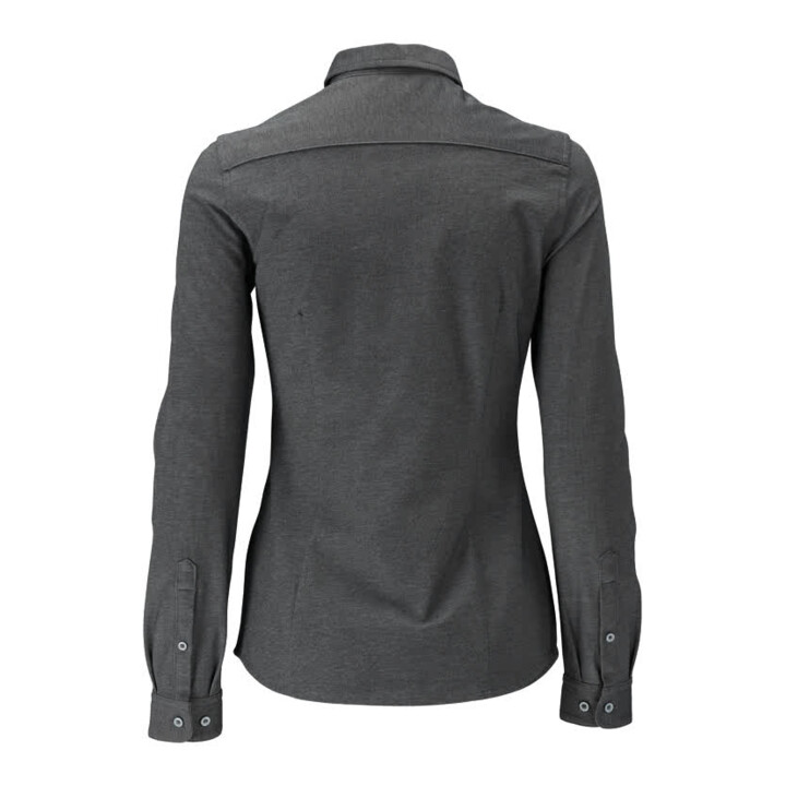 Mascot Hemd Damenbluse Stretch moderne Damenpassform Gr. 38 dunkelanthrazit/hellgrau-meliert