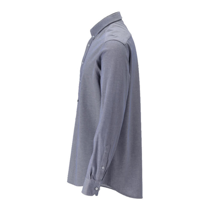 MASCOT Hemd moderne Passform Stretch Größe 41-42 blau-meliert