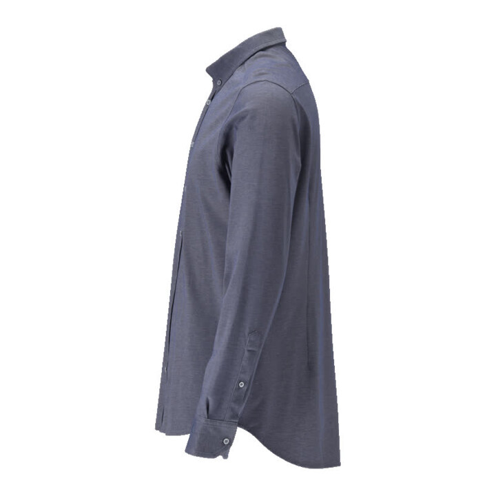 Mascot Hemd schmale Passform Stretch Größe 43-44 blau-meliert