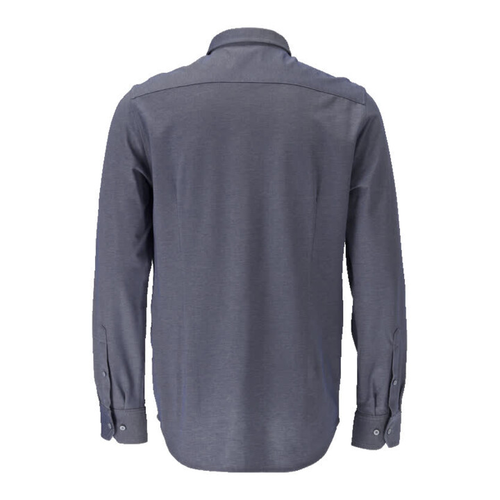 Mascot Hemd schmale Passform Stretch Größe 43-44 blau-meliert