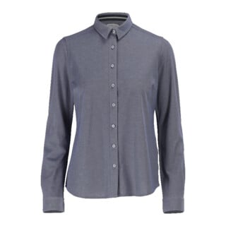 Mascot Hemd Stretch Damenbluse 38 blau-meliert klassische Passform