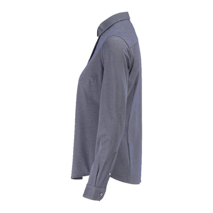 Mascot Hemd Stretch Damenbluse 38 blau-meliert klassische Passform