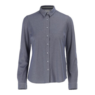 Mascot Hemd Stretch Damenbluse 44 blau-meliert klassische Passform