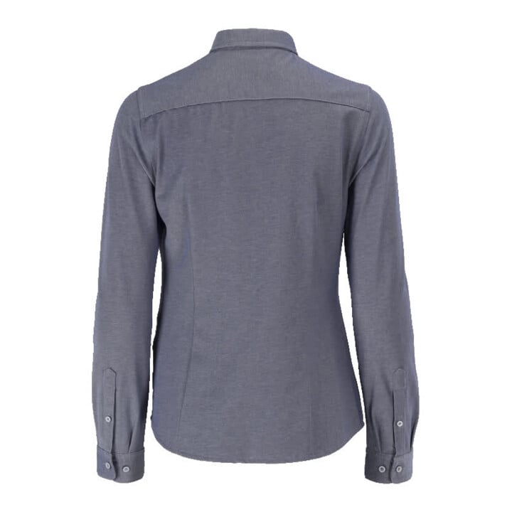 Mascot Hemd Stretch Damenbluse klassische Damenpassform blau-meliert Größe 50