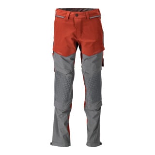 Mascot Hose 76C45 Knietaschen Stretch leicht herbstrot/anthrazitgrau