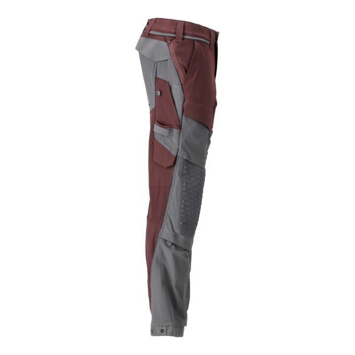 Mascot Hose 82C42 Knietaschen Stretch leicht bordeaux/anthrazitgrau