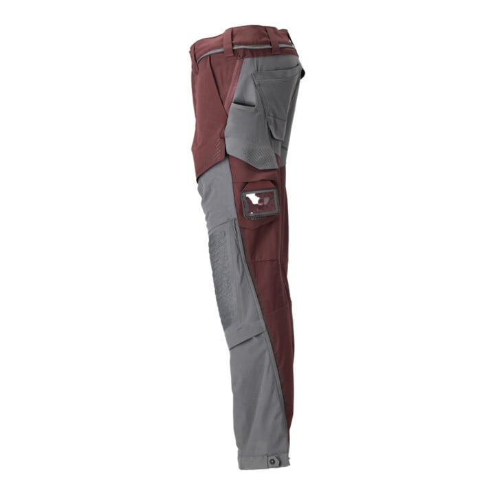 Mascot Hose 82C44 Knietaschen Stretch leicht bordeaux/anthrazitgrau
