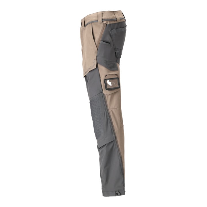 Mascot Hose 82C46 Knietaschen Stretch leicht dunkles sandbeige/anthrazitgrau