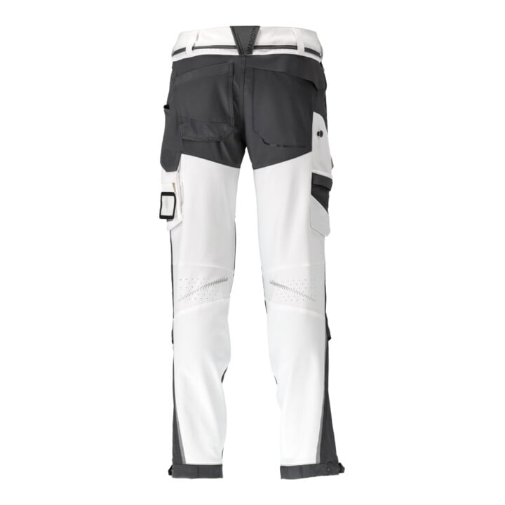 Mascot Hose 82C56 Knietaschen Stretch leicht weiß/Anthrazitgrau