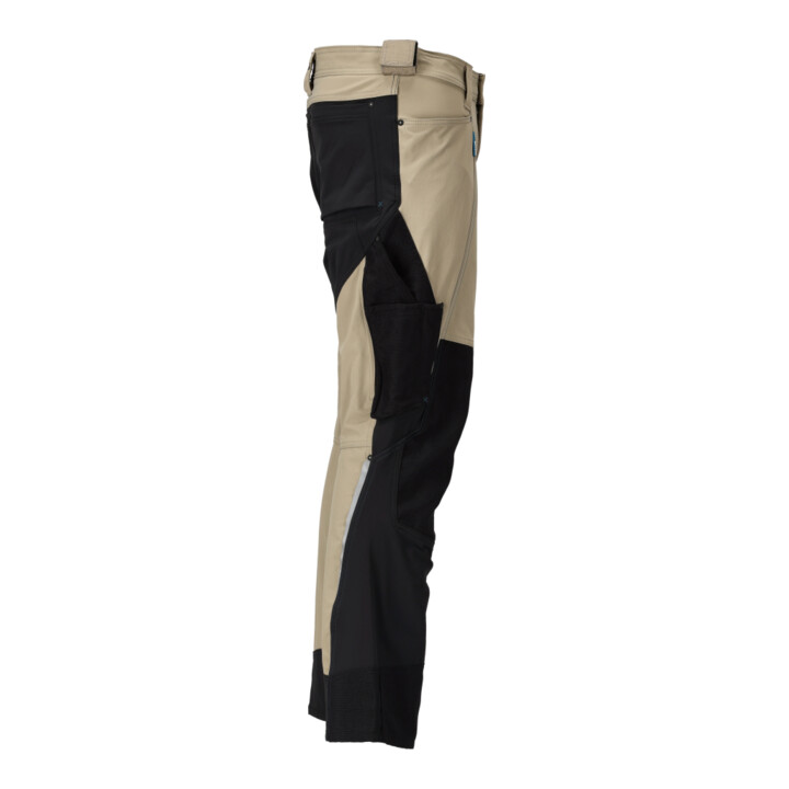 Mascot Hose 90C51 Knietaschen Stretch hellkhaki schwarz