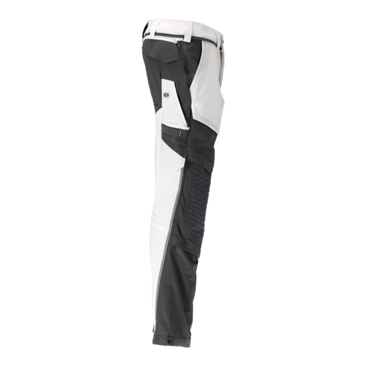 Mascot Hose 90C58 Knietaschen Stretch leicht weiss/Anthrazitgrau