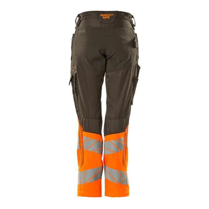 Mascot Hose Damen DIAMOND Knietaschen Stretch dunkelanthrazit/hi-vis orange