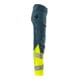 Mascot Hose Damen DIAMOND Knietaschen Stretch dunkelpetroleum/hi-vis gelb