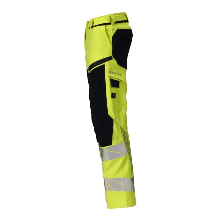 Mascot Hose Damen DIAMOND Knietaschen Stretch hi-vis gelb/schwarzblau Größe 76C52
