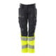 Mascot Hose Damen DIAMOND Knietaschen Stretch schwarzblau/hi-vis gelb Größe 82C34