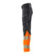 Mascot Hose Damen DIAMOND Knietaschen Stretch schwarzblau/hi-vis orange