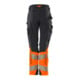 Mascot Hose Damen DIAMOND Knietaschen Stretch schwarzblau/hi-vis orange