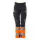 Mascot Hose Damen DIAMOND Knietaschen Stretch schwarzblau/hi-vis orange