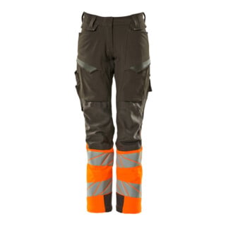 Mascot Hose DIAMOND Damen Knietaschen Stretch dunkelanthrazit/hi-vis orange