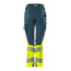 Mascot Hose DIAMOND Damen Knietaschen Stretch dunkelpetroleum/hi-vis gelb