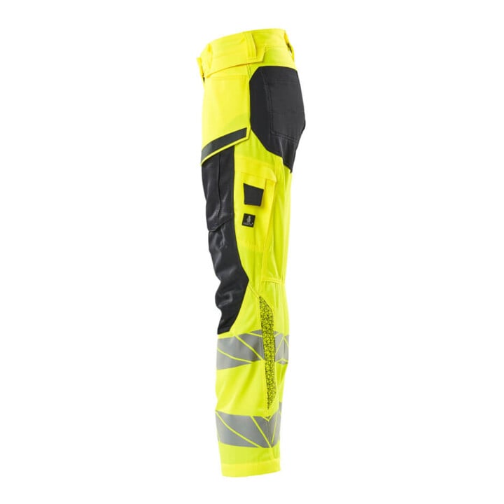 Mascot Hose DIAMOND Damen Knietaschen Stretch hi-vis gelb/schwarzblau Größe 76C54