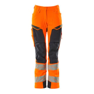 Mascot Hose DIAMOND Damen Knietaschen Stretch hi-vis orange/schwarzblau 82C56