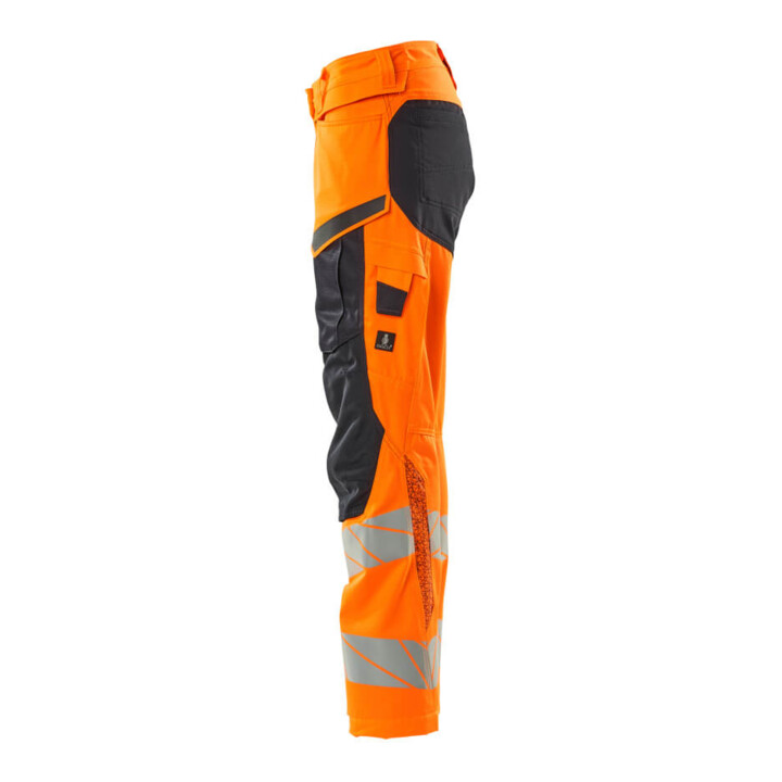 Mascot Hose DIAMOND Damen Knietaschen Stretch hi-vis orange/schwarzblau Größe 82C52