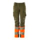 Mascot Hose DIAMOND Damen Knietaschen Stretch moosgrün/orange