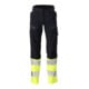 Mascot Hose DIAMOND Damen Knietaschen Stretch schwarzblau/hi-vis gelb Größe 82C50