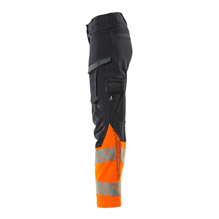 Mascot Hose DIAMOND Damen Knietaschen Stretch schwarzblau/hi-vis orange