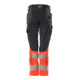 Mascot Hose DIAMOND Damen Knietaschen Stretch schwarzblau/hi-vis rot Größe 76C46