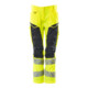 Mascot Hose DIAMOND Knietaschen Stretch hi-vis gelb/schwarzblau Größe 76C36