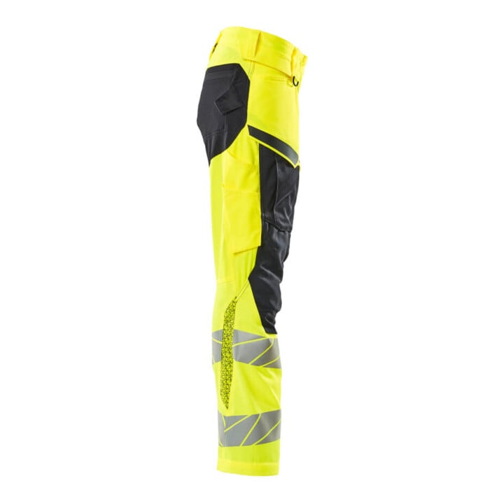 Mascot Hose DIAMOND Knietaschen Stretch hi-vis gelb/schwarzblau Größe 76C42
