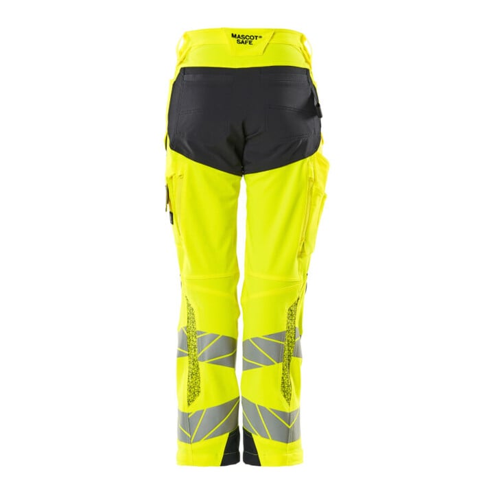 Mascot Hose DIAMOND Knietaschen Stretch hi-vis gelb/schwarzblau Größe 82C48