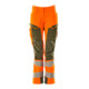 Mascot Hose DIAMOND Knietaschen Stretch hi-vis orange/moosgrün 76C50